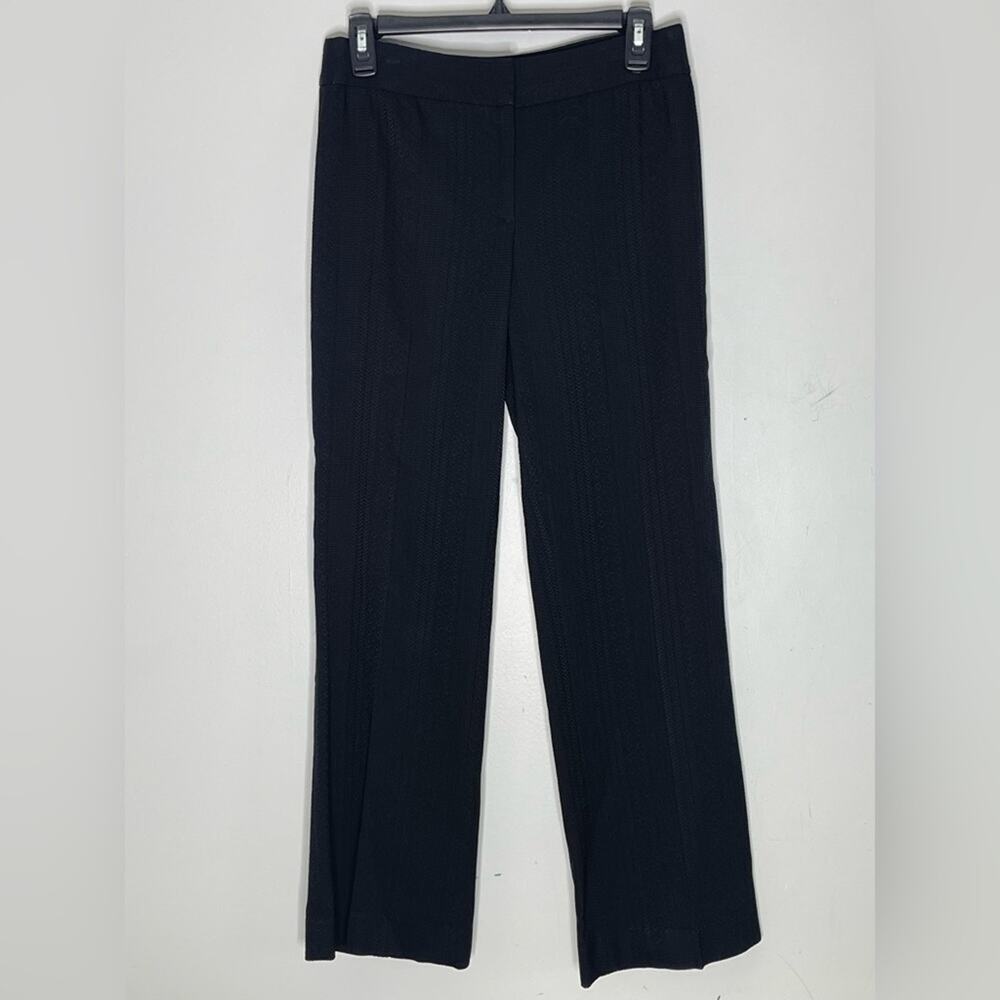 ELIE TAHARI Aztec Print Textured Straight Leg Dress Pants Size 4